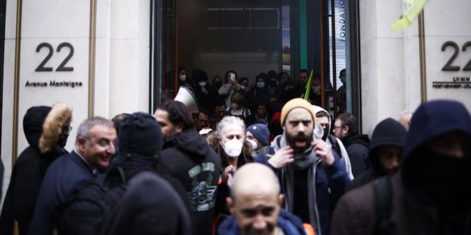 LVMH wurde von Demonstrierenden gestürmt. LVMH