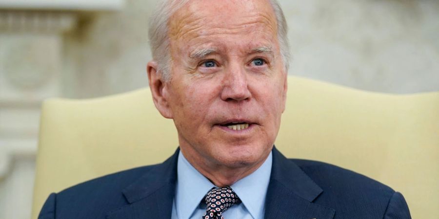 US-Präsident Joe Biden bei einem Treffen mit dem Sprecher des Repräsentantenhauses, Kevin McCarthy.