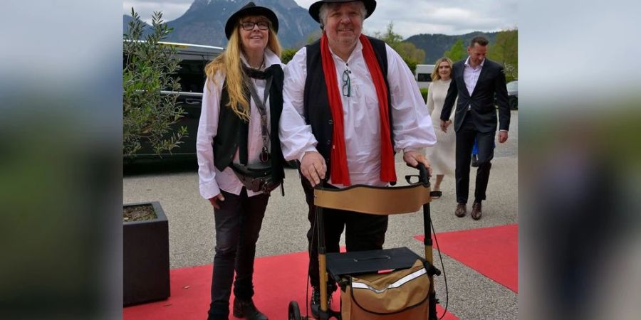 Michael Schanze in Füssen bei der Musical-Premiere von «Ein bisschen Frieden - Summer of Love».