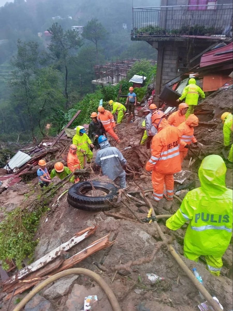 Der Taifun richtete in den Philippinen bereits immense Schäden an.