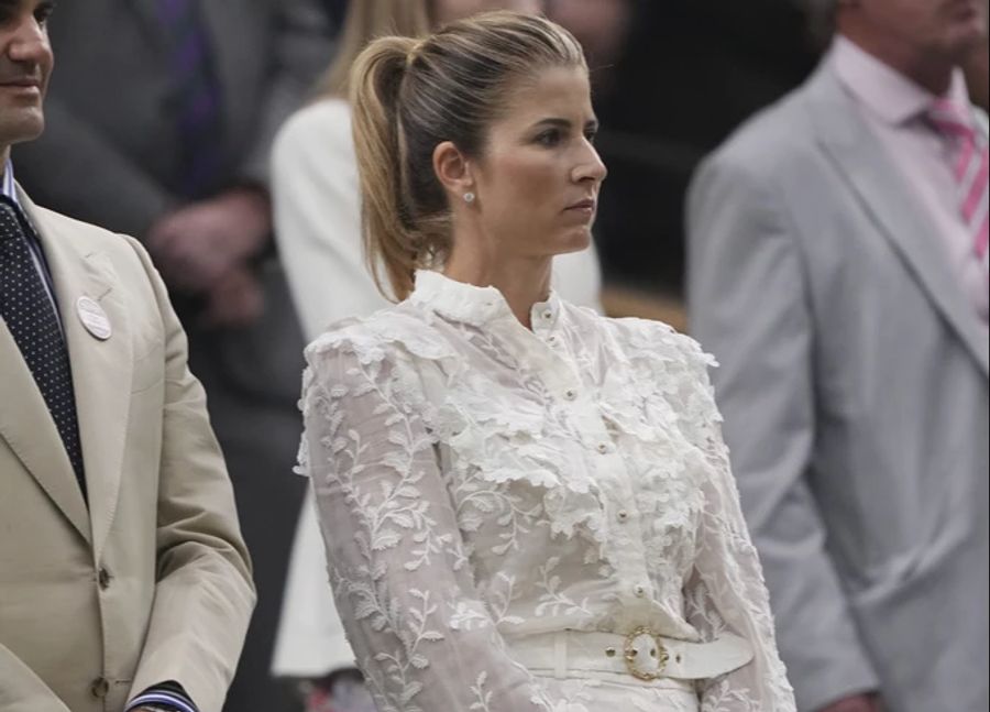 Mirka Federer in Wimbledon.