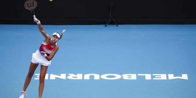 Kristina Mladenovic forderte Bencic in der ersten Runde. Belinda Bencic