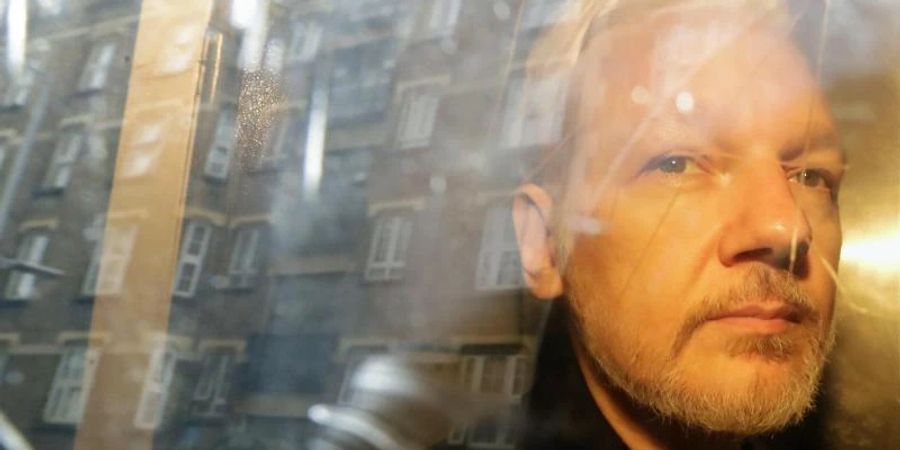 Julian Assange will heiraten - im Gefängnis. Foto: Matt Dunham/AP/dpa