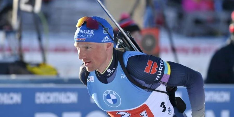 Der 33-jährige Erik Lesser beendet beim Weltcup-Saisonfinale in Oslo mit dem Massenstart seine aktive Karriere. Foto: Vesa Moilanen/Lehtikuva/dpa