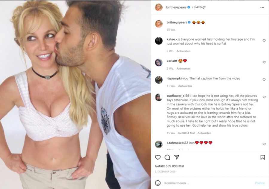 Sind Britney Spears und ihr Sam nicht süss?