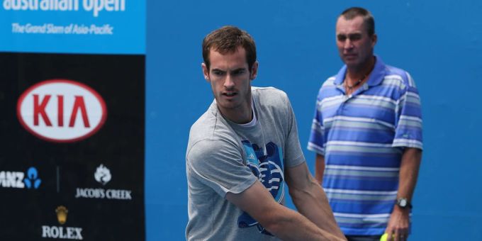 Andy Murray stellt Ivan Lendl wieder als Trainer an. Im Bild: Training an den Australian Open im Jahr 2014. Andy Murray