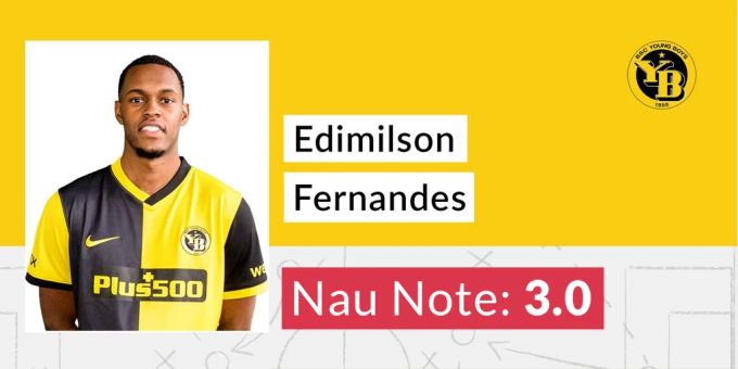 Die Nau-Note für Edimilson Fernandes von YB. Edimilson Fernandes YB Note