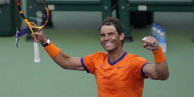 Rafael Nadal jubelt nach seinem Sieg gegen Nick Kyrgios. Rafael Nadal