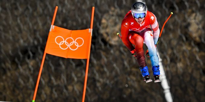 Marco Odermatt beim ersten Training vor Olympia 2022. Marco Odermatt Olympia 2022
