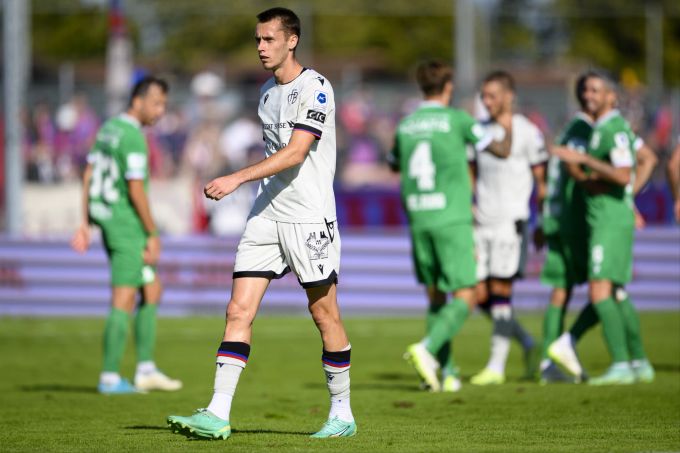 Jonathan Dubasin und Co. lassen gegen Yverdon einiges an Einsatz vermissen. FC Basel Yverdon