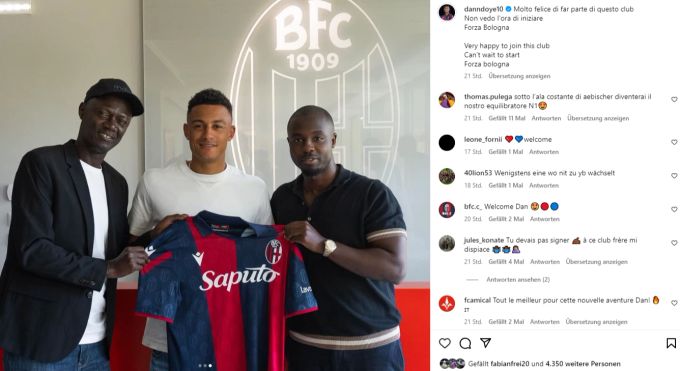 Wechselt vom FC Basel zu Bologna: Dan Ndoye FC Basel