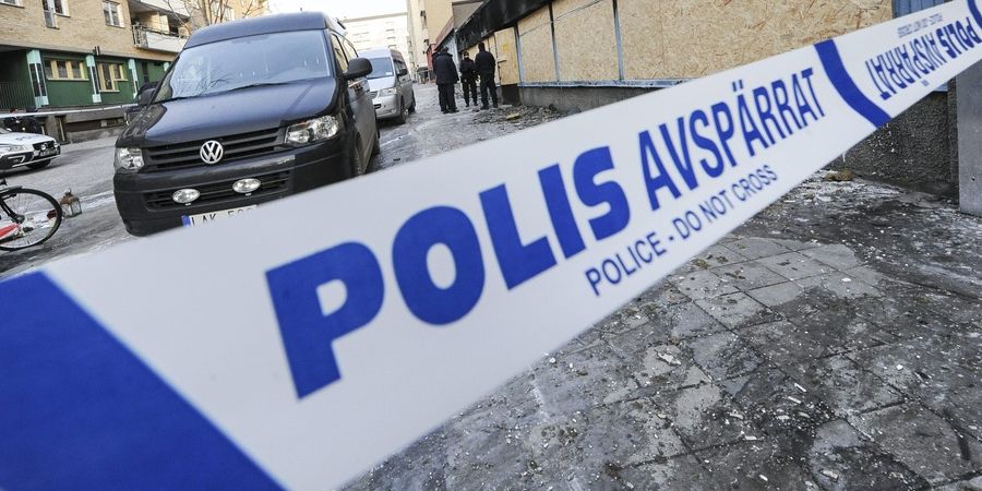 Asperrband Polizei Schweden