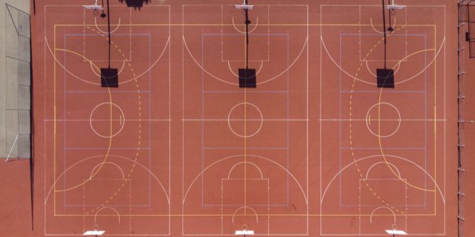 Basketballmarkierungen