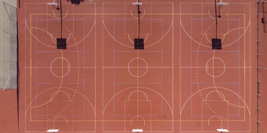 Basketballmarkierungen
