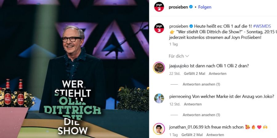 wer stiehlt mir die show