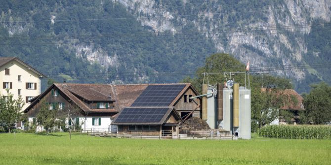 Solaranlage auf Schuppen
