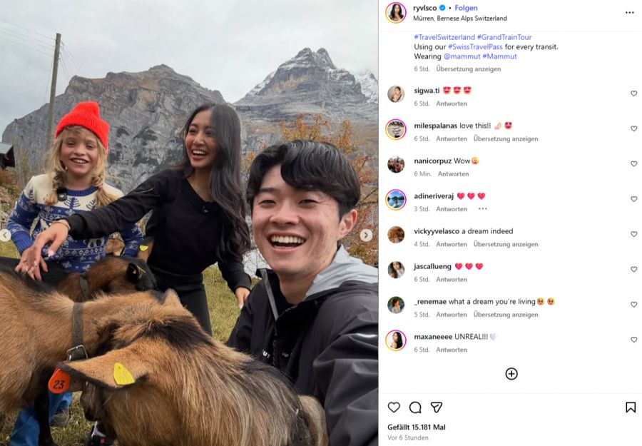 Die Influencer erhalten Schulungen zu Verhalten und Traditionen in der Schweiz.