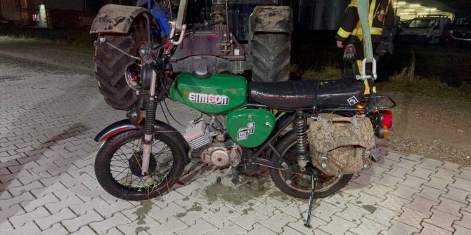 Selbstunfall Motorrad