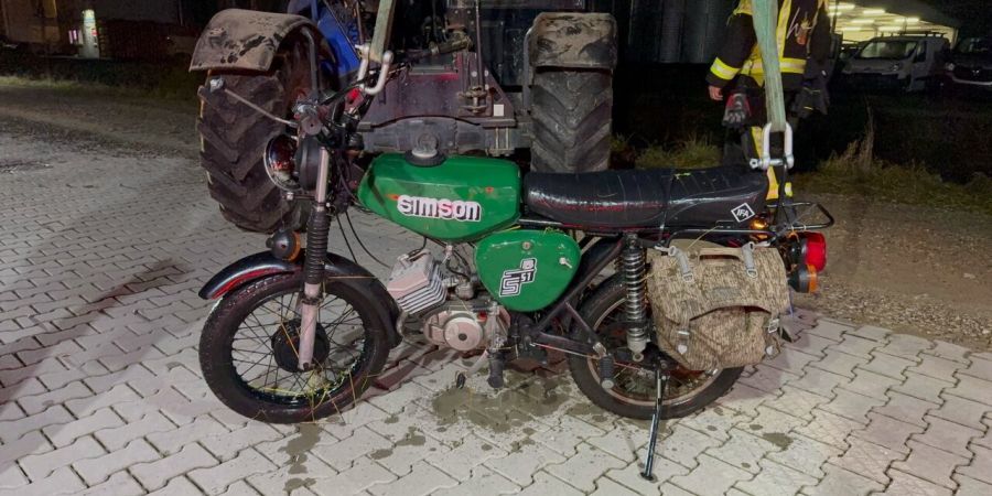 Selbstunfall Motorrad