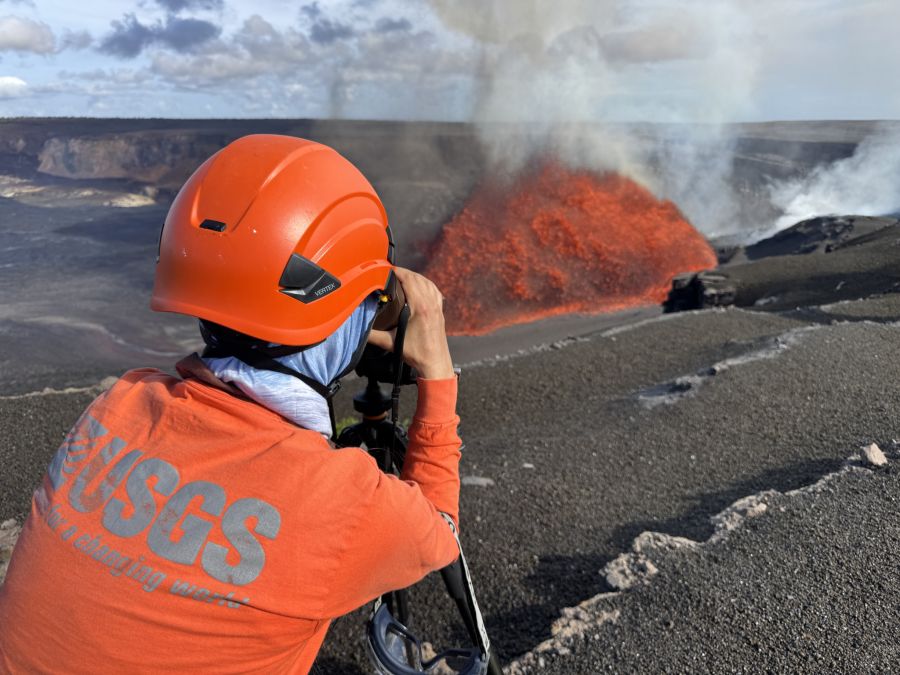 Der 1247 Meter hohe Kilauea ist einer der aktivsten Vulkane der Welt.