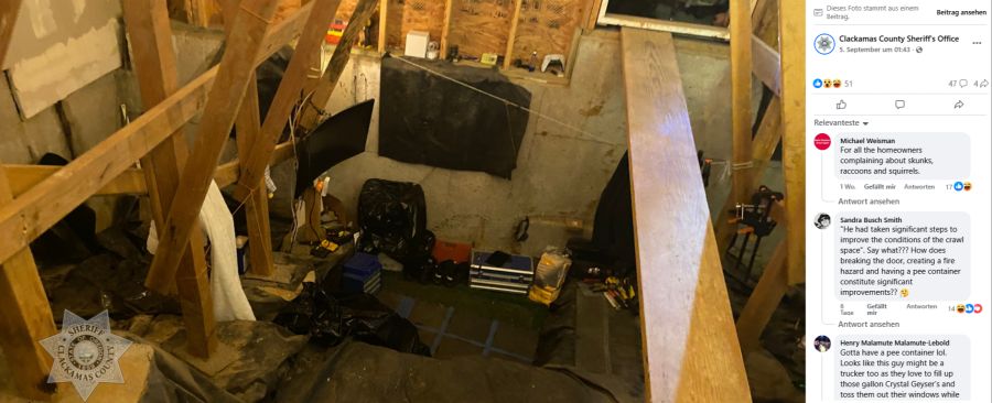 Einbrecher Keller gelebt Möbel