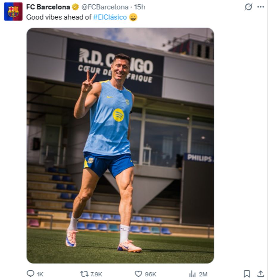 Bei Real Madrid brennt der Baum. Beim FC Barcelona herrscht derweil «gute Laune».