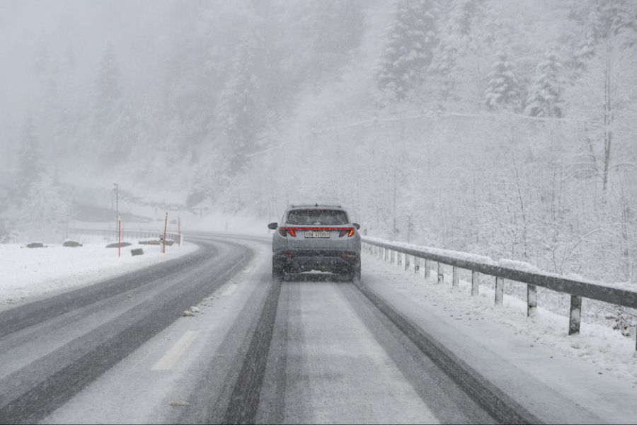Vielerorts schneite es bis ins Flachland