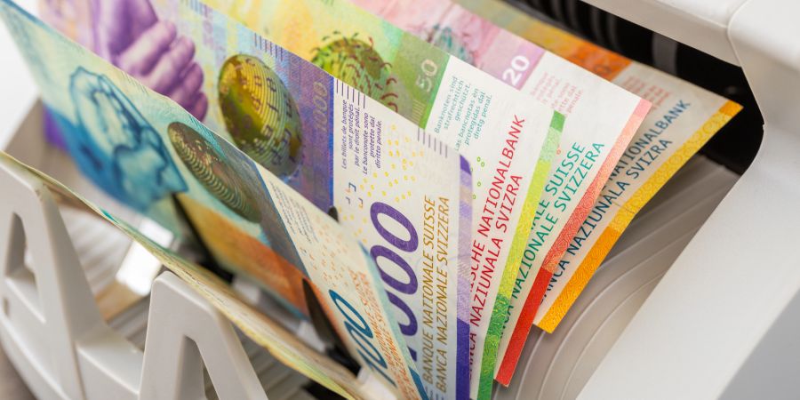 Schweizer Franken Währung Billet