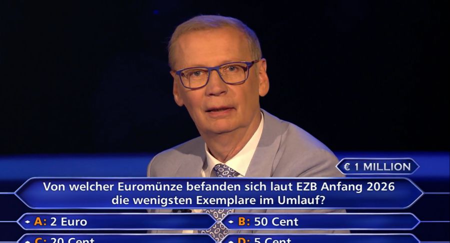 Moderator Günther Jauch ist baff. Und fragt: «Zu den Banken?»