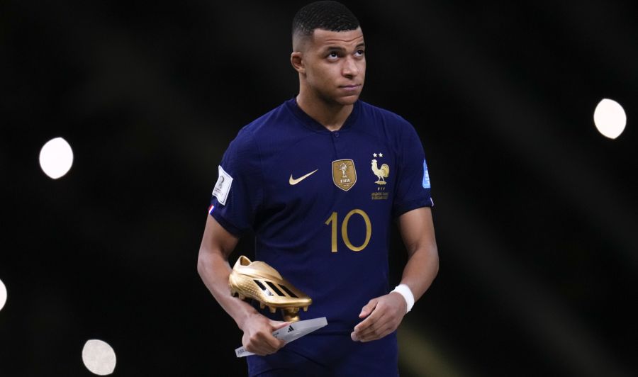 Kylian Mbappé (27) hat in nur zwei WM-Teilnahmen schon 12 Treffer erzielt. Vier davon machte er in Finalspielen.