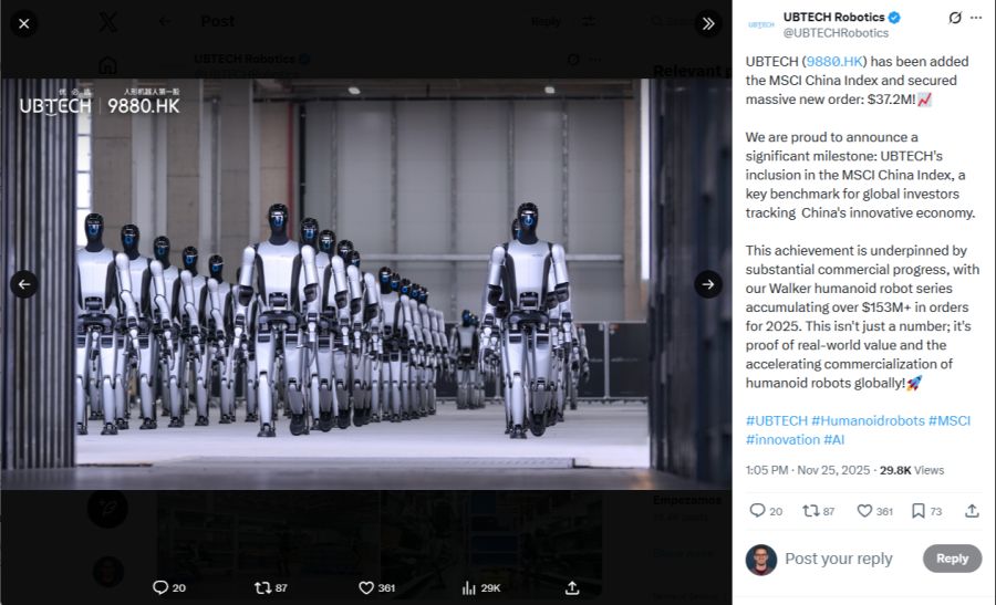 Das Land setzt neu humanoide Roboter ein.