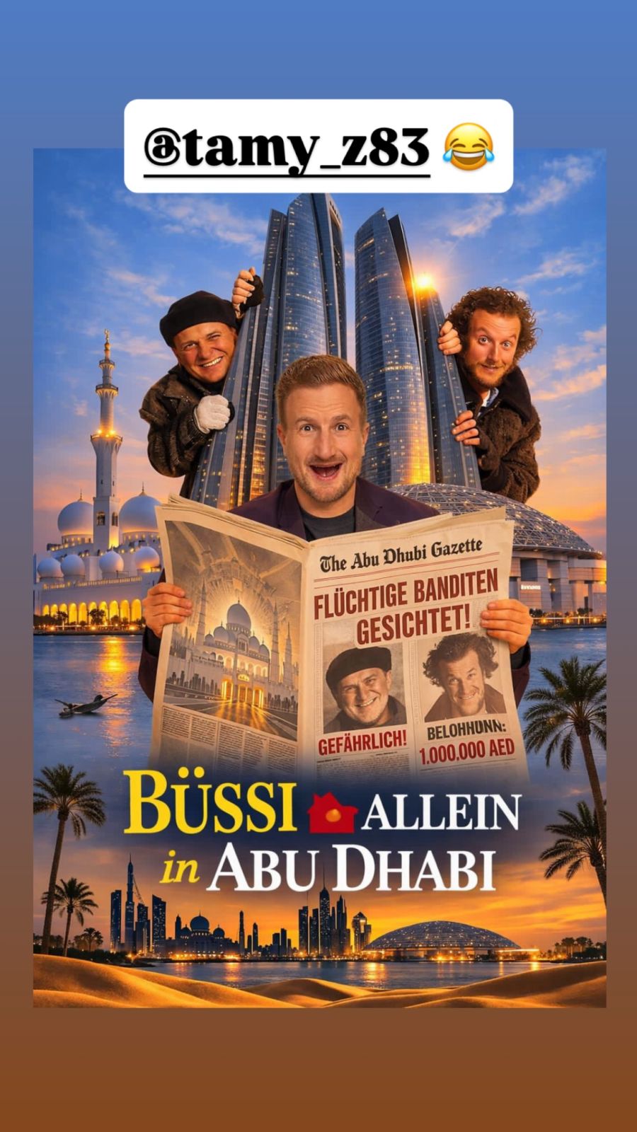 Stefan Büsser strandet in Abu Dhabi und ist irgendwie verloren.