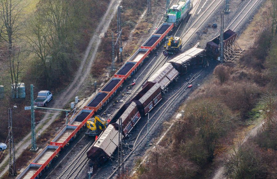 Güterzug Entgleisung Elze Deutschland