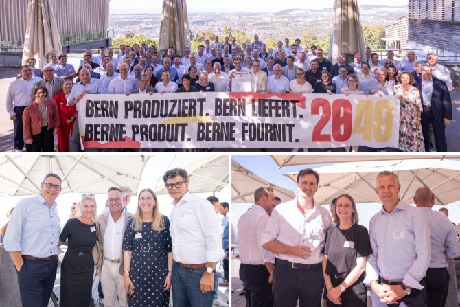 Wirtschaftsgipfel auf dem Gurten.