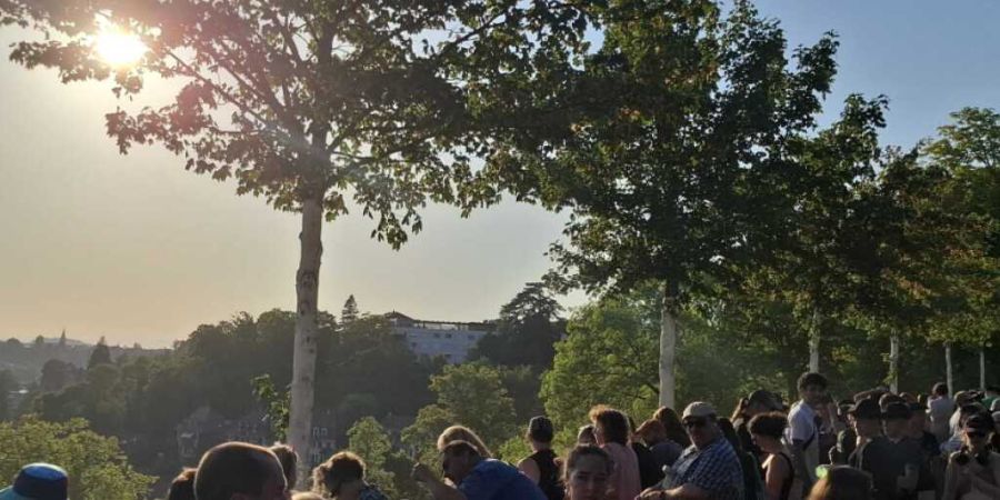 Der Berner Rosengarten war am Mittwochabend gut besucht.