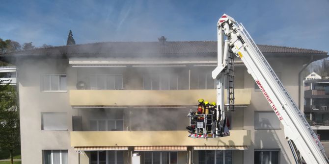 Brand in Wohnung