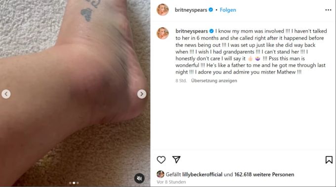 Britney Spears glaubt, dass ihre Mutter die Finger im Spiel hat. spears