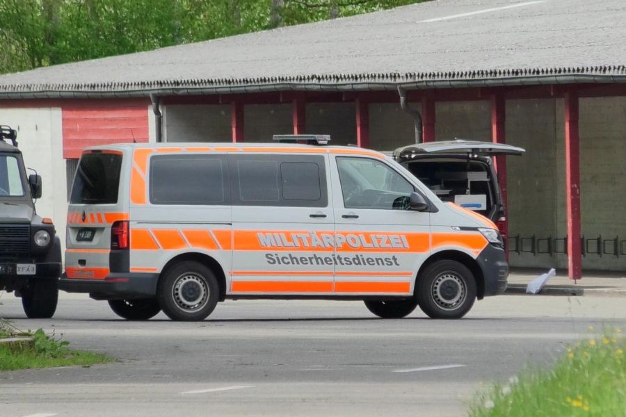 Im Einsatz stand auch der Sicherheitsdienst der Militärpolizei.