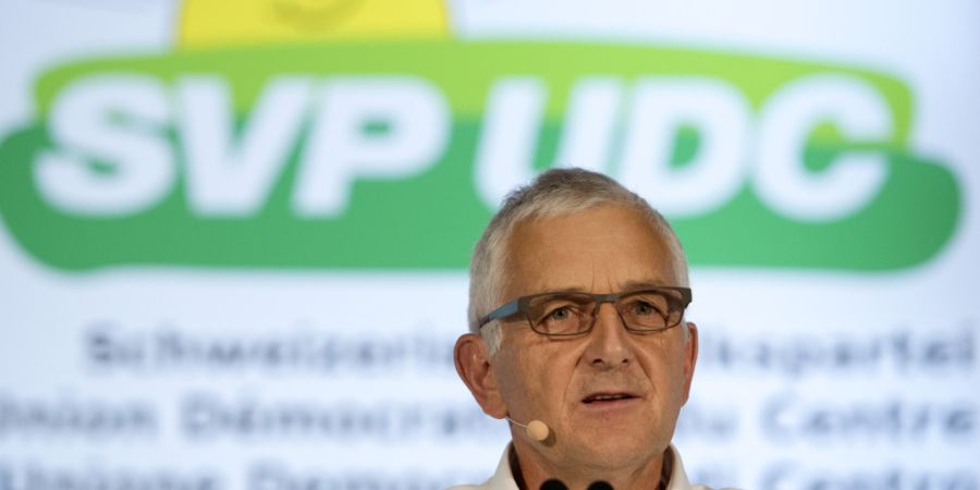 Alt SVP-Fraktionschef Caspar Baader, hier fotografiert im Jahr 2017, und sein Team hören in den nächsten Tagen und Wochen acht potenzielle Kandidierende für die Nachfolge von SVP-Bun...