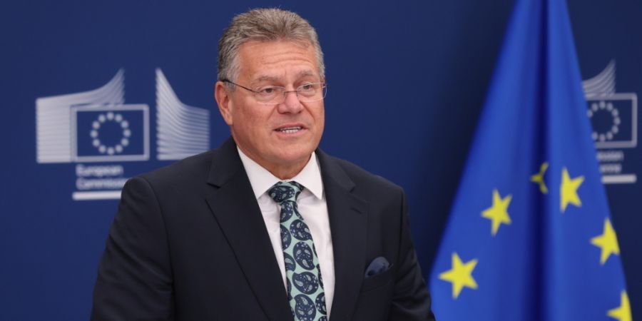 Vor der China-Reise von EU-Handelskommissar Maros Sefcovic wirbt die Deutsche Handelskammer in China für Dialog und gezielte Massnahmen im Handelsstreit. (Archivbild)