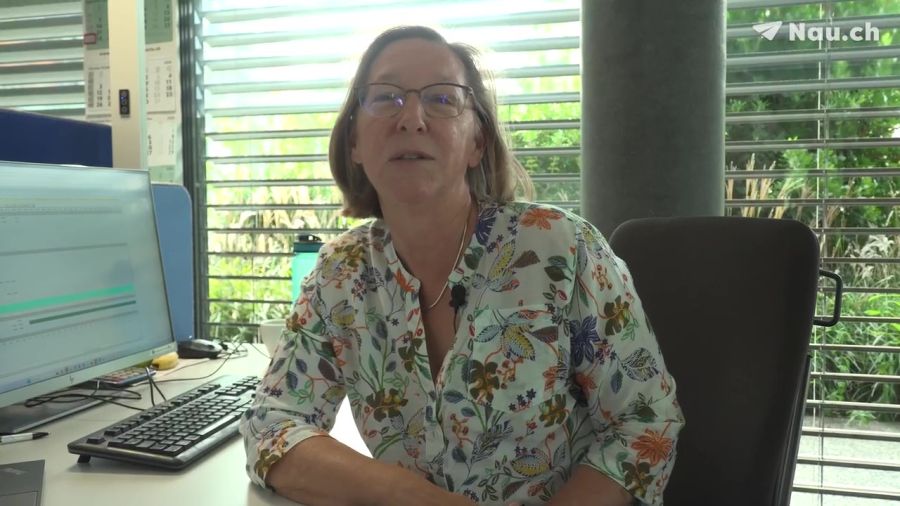 Susan arbeitet bei Nestlé in Vevey VD – ihre Hündin Zuma darf sie ins Büro begleiten.