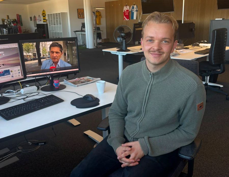Aaron Studer schliesst sein Praktikum bald ab.