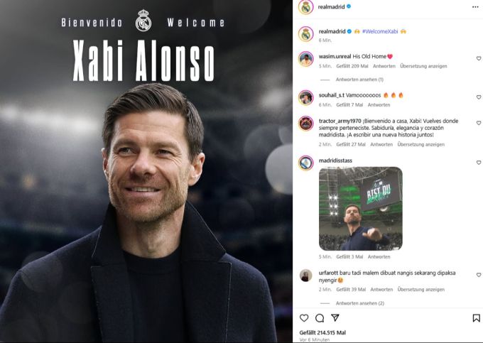 Real Madrid präsentiert Xabi Alonso als neuen Trainer. Real Madrid