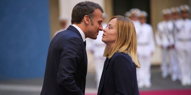 Macron in Italien