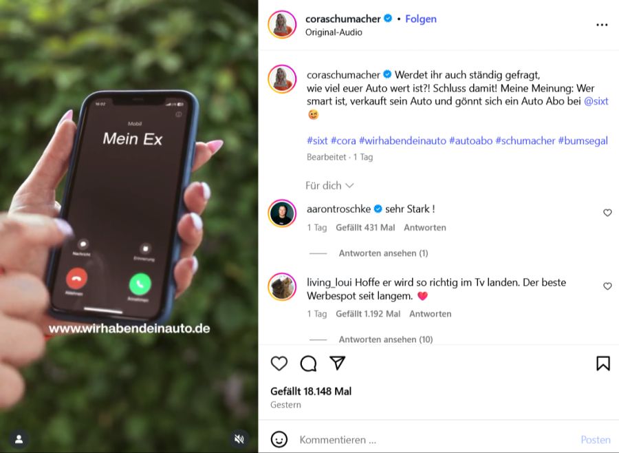 cora schumacher sixt