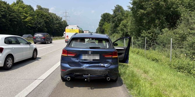 Auffahrkollision auf A13