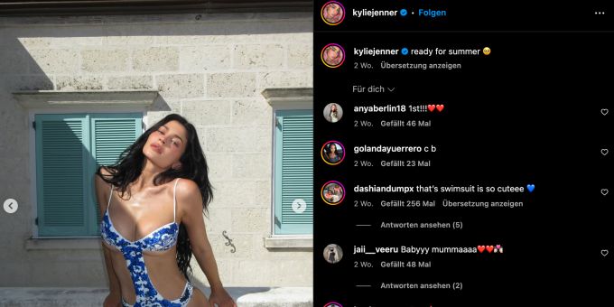 Kylie Jenner gibt Details zu ihrer Brustvergrösserung preis. kylie jenner details
