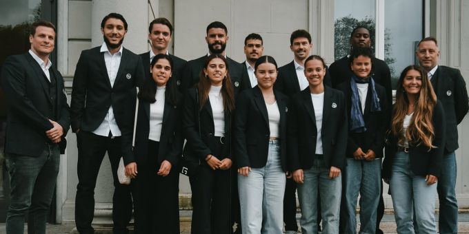 Die Spielerinnen und Spieler von YB anlässlich der SAFP-Gala in Aarau. YB
