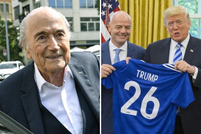 Sepp Blatter Infantino Trump