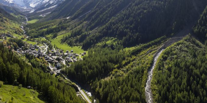 Die Walliser Gemeinde Blatten im Lötschental. (Archivbild) Blatten VS